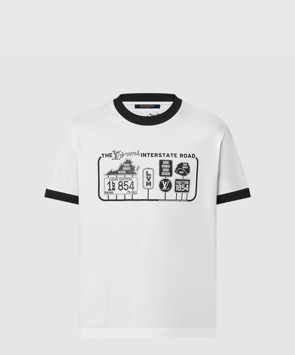 루이비통 엠벨리시드 코튼 티셔츠