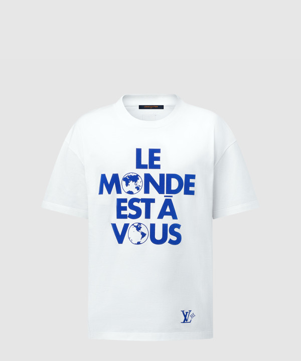 루이비통 그래픽 코튼 티셔츠