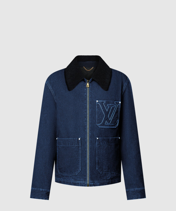 루이비통 윈터리 워크웨어 데님 재킷