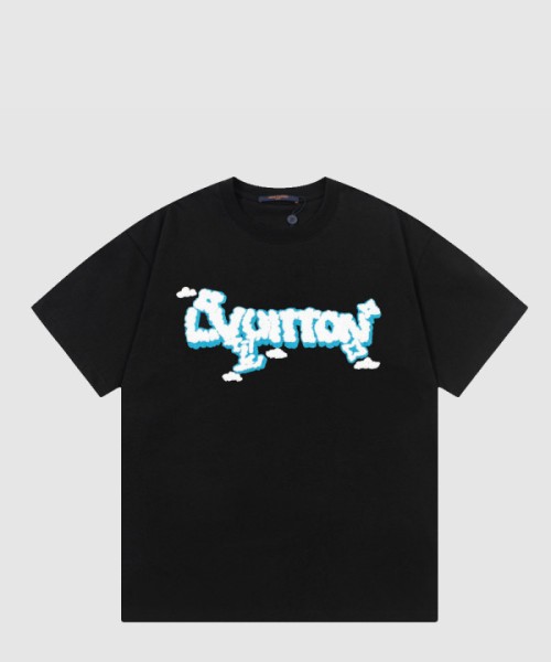 루이비통 로고 프린트 반팔