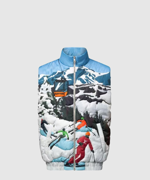 루이비통 로고 쇼트 코트