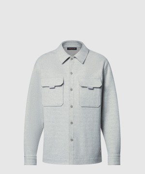 루이비통 로고 니트 코트