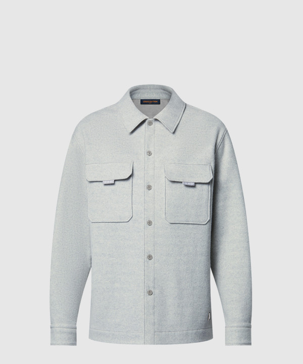 루이비통 로고 니트 코트