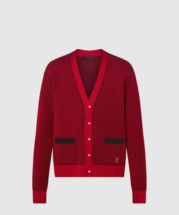 루이비통 로고 니트 코트