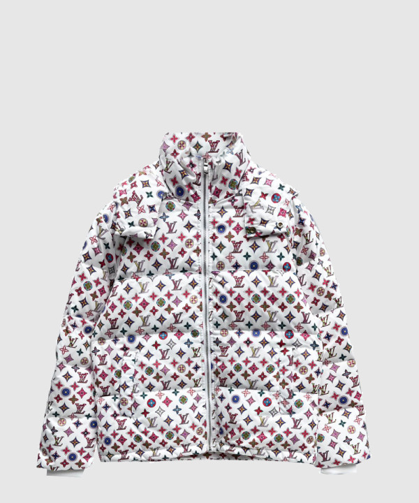 루이비통 로고 쇼트 코트