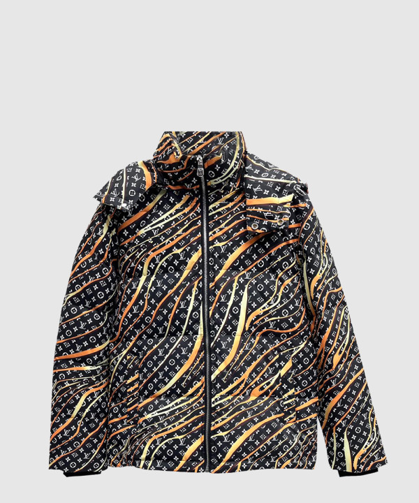 루이비통 로고 쇼트 코트