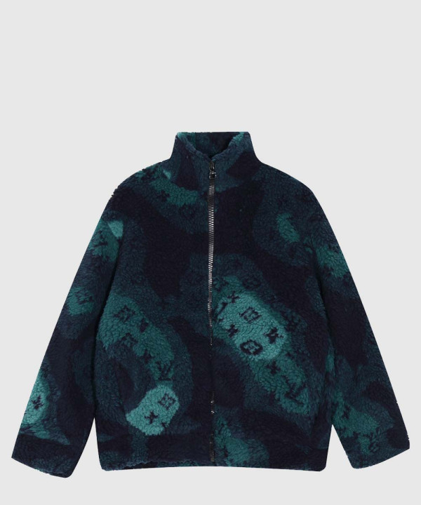 루이비통 모노그램 카모 플리스 블루종 자켓