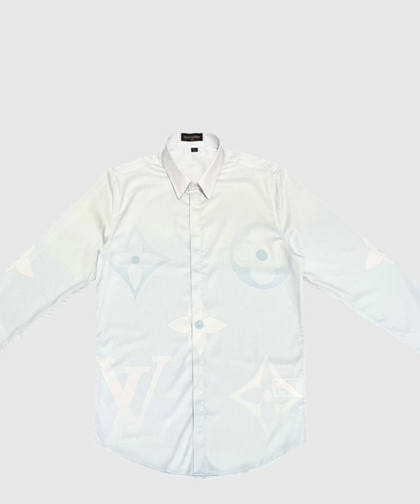 루이비통 로고 프린트 셔츠 톱