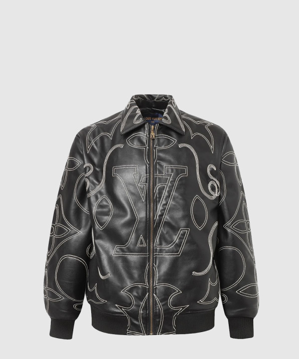 루이비통 레더 에비에이터 재킷