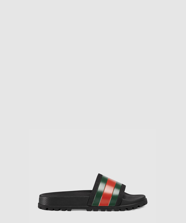 구찌 웹 슬라이드 샌들 429469