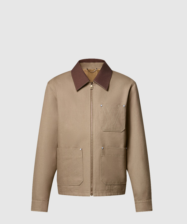 루이비통 워크웨어 코튼 캔버스 블루종