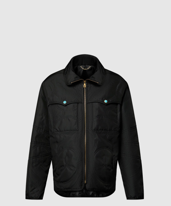 루이비통 로고 쇼트 코트