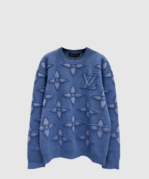 루이비통 프린트 니트 톱