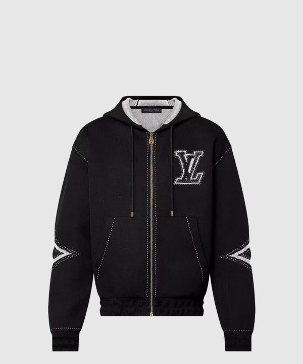 루이비통 로고 쇼트 코트