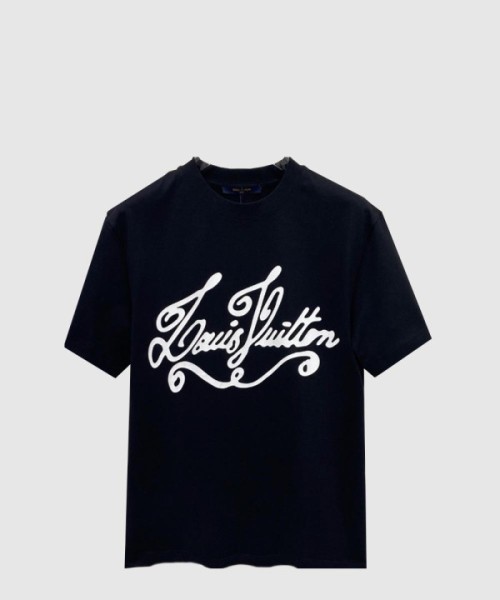 루이비통 로고 프린트 반팔