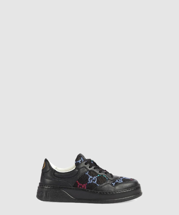 구찌 패브릭 인서트 레더 스니커즈 726545