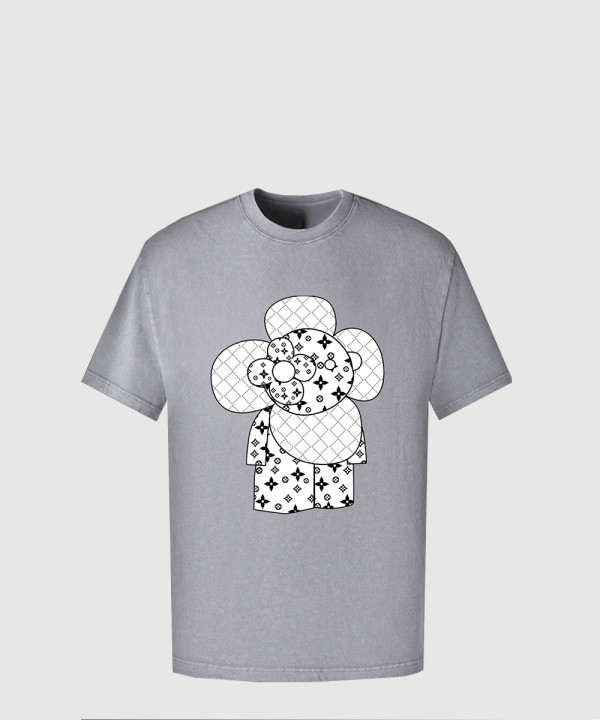 루이비통 로고 프린트 반팔