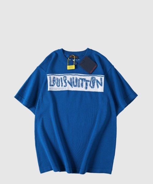 루이비통 로고 프린트 반팔