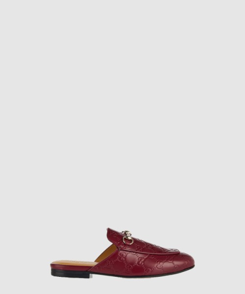 구찌 프린스타운 가죽 슬리퍼 812307