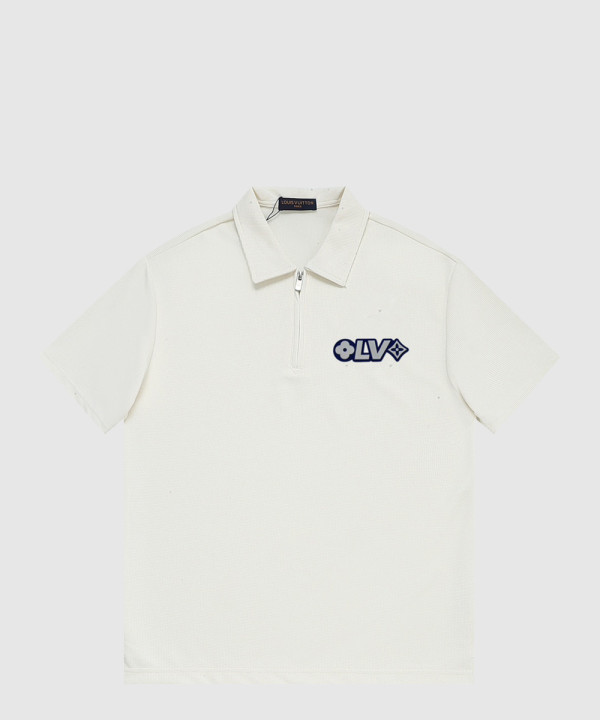 루이비통 로고 프린트 반팔