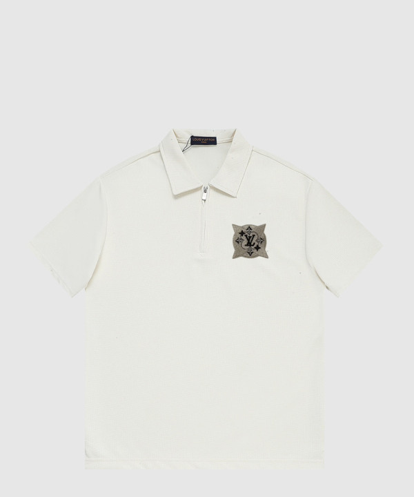 루이비통 로고 프린트 반팔