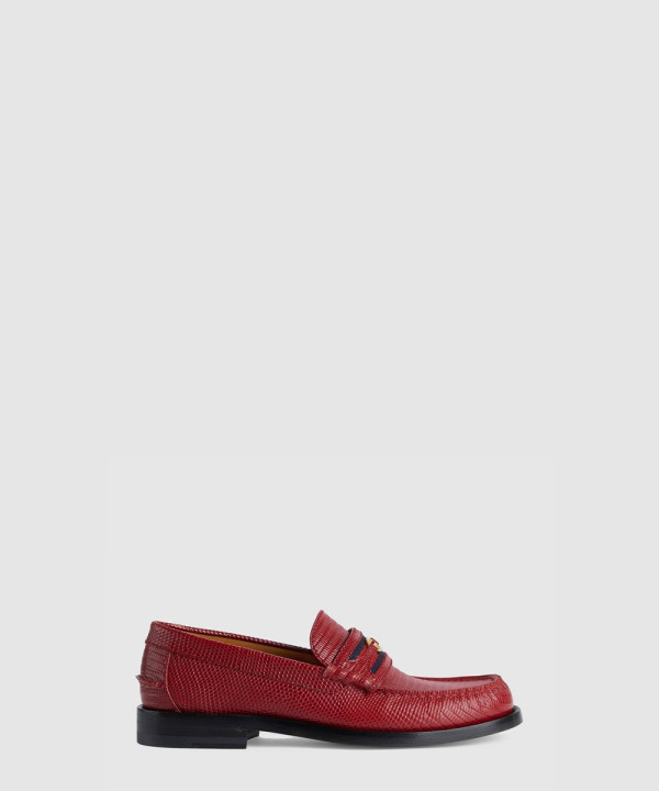 구찌 리자드 가죽 로퍼 707698