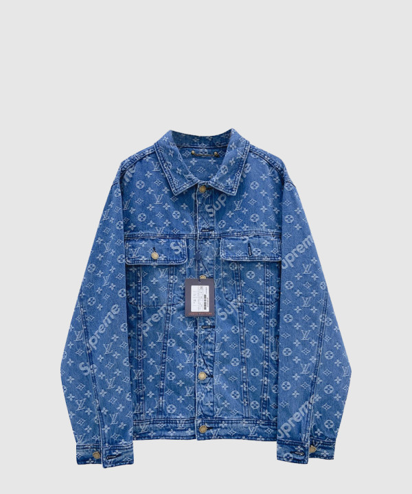 루이비통 로고 쇼트 코트