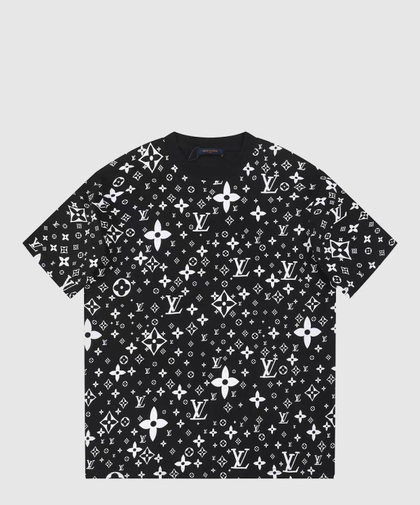 루이비통 로고 프린트 반팔