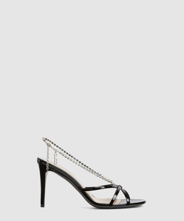 구찌 크리스탈 체인 샌들 794313