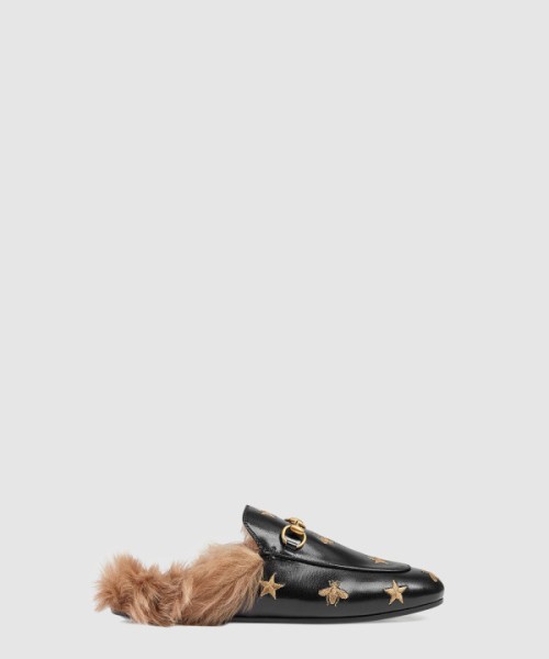 구찌 자수 꿀벌 슬리퍼 505277