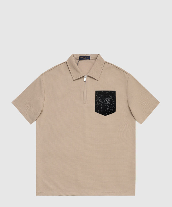 루이비통 로고 프린트 반팔