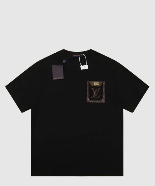 루이비통 로고 프린트 반팔