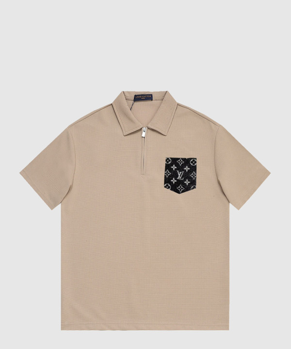 루이비통 로고 프린트 반팔