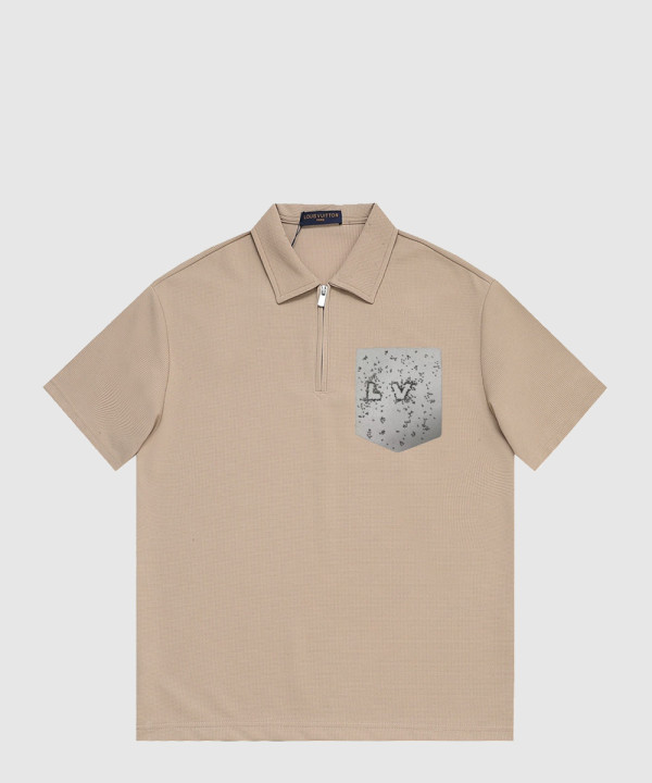 루이비통 로고 프린트 반팔