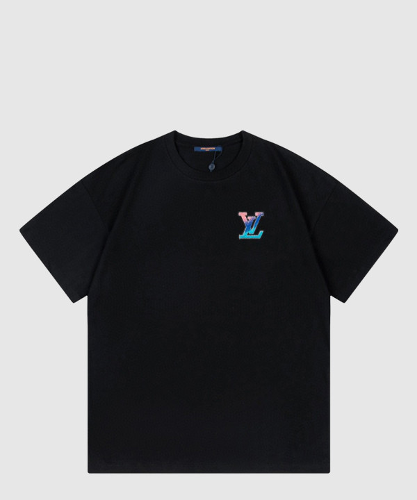 루이비통 로고 프린트 반팔