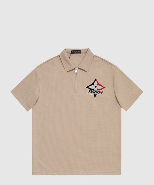 루이비통 로고 프린트 반팔