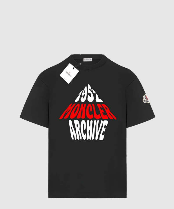 몽클레어 로고 프린트 반팔