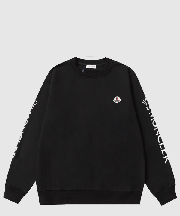 몽클레어 로고 프린트 면 톱