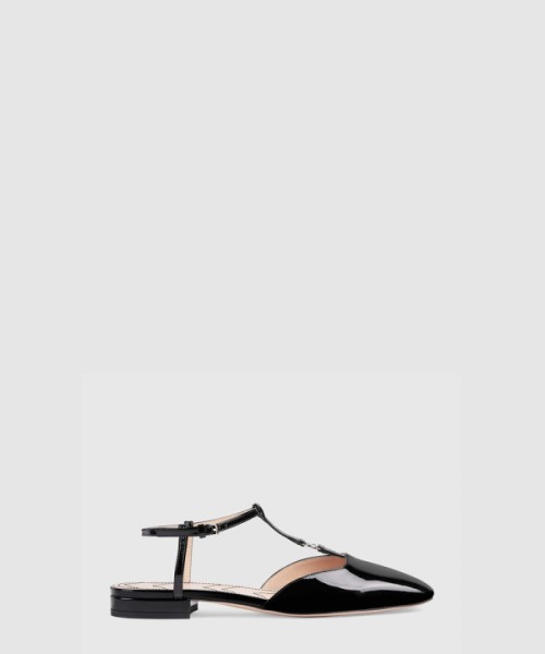 구찌 더블 G 플랫 발레 슈즈 754136