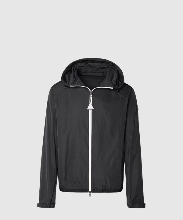 몽클레어 슬로건 프린트 셸 재킷