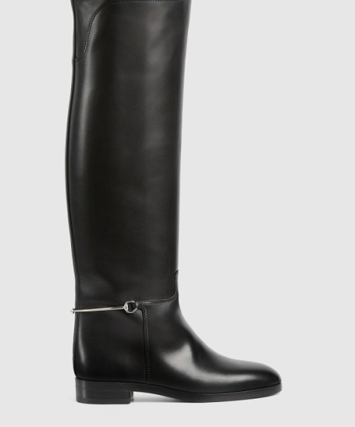 구찌 슬림 홀스빗 니하이 부츠 805313