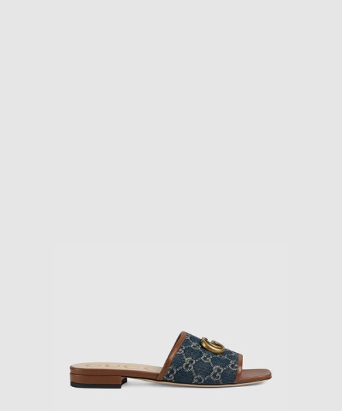 구찌 GG 데님 슬리퍼 647630