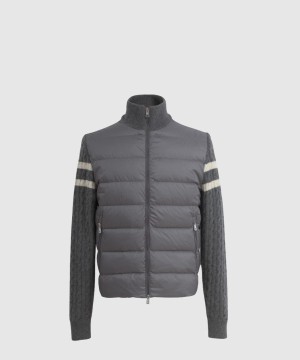 몽클레어 패딩 울 집업 카디건