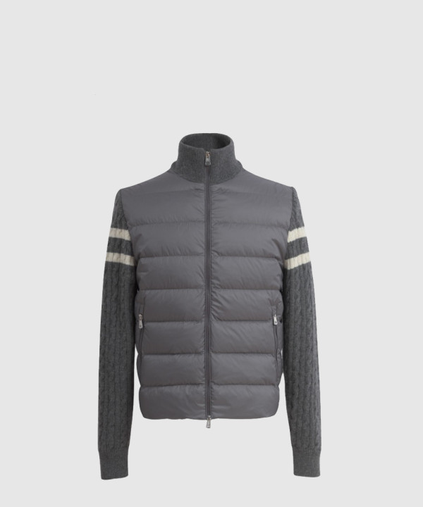 몽클레어 패딩 울 집업 카디건