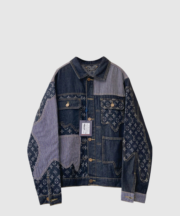 몽클레어 로고 쇼트 코트