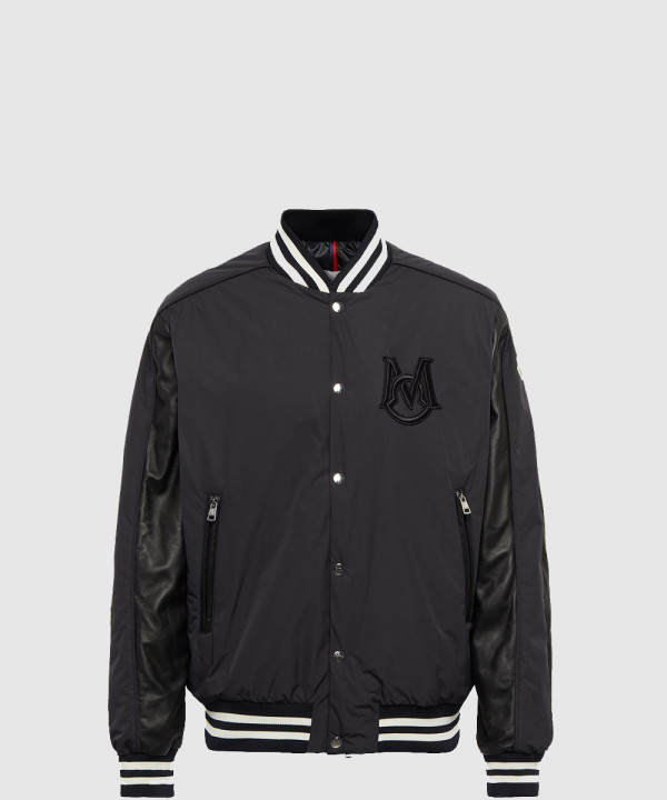 몽클레어 로고 쇼트 코트