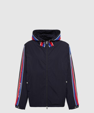 몽클레어 로고 쇼트 코트