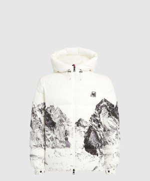 몽클레어 로고 쇼트 패딩