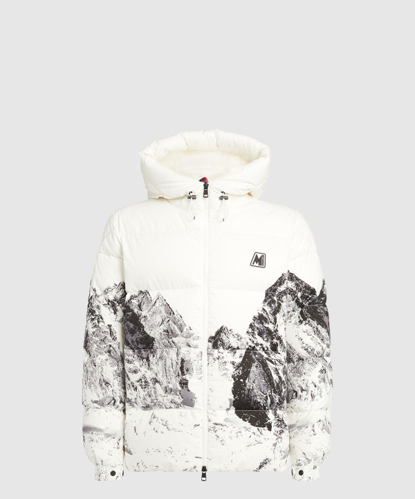 몽클레어 로고 쇼트 패딩