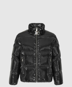 몽클레어 로고 쇼트 패딩